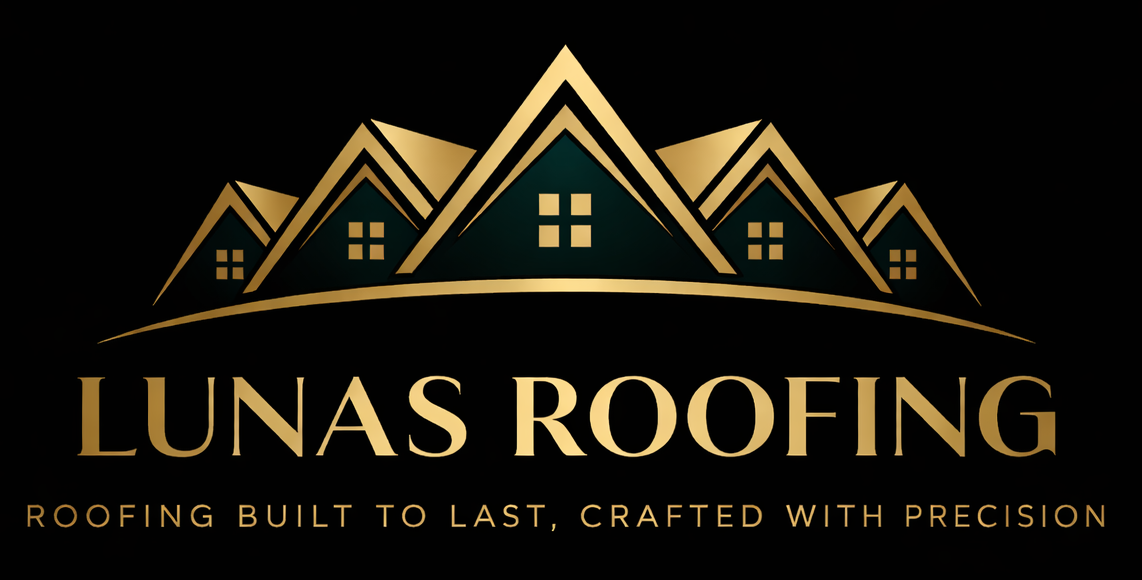 Lunas Roofing logo design